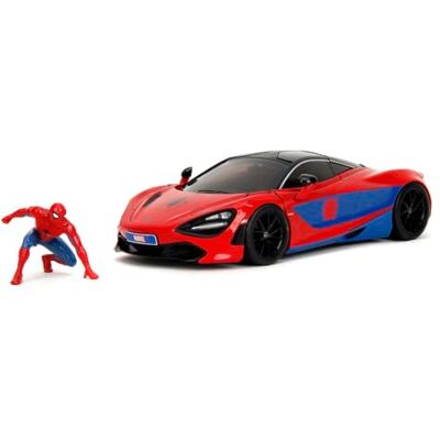 Jada Toys Marvel Auto McLaren 720S (19 cm) con Figura de Spider-Man (5 cm) Modelo de Coche con Piezas para Abrir, Juego de Juguetes de Metal para Fans y niños a Partir de 8 años Jada Toys Marvel Auto McLaren 720S (19 cm) con Figura de Spider-Man (5 cm) Modelo de Coche con Piezas para Abrir, Juego de Juguetes de Metal para Fans y niños a Partir de 8 años