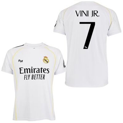 Real Madrid Camiseta Adulto 1a equipación 25-26 Réplica Oficial Vinicius Real Madrid Camiseta Adulto 1a equipación 25-26 Réplica Oficial Vinicius