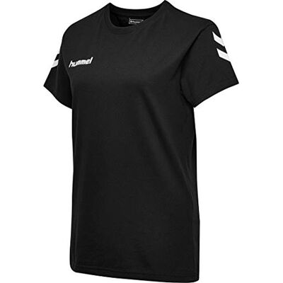 hummel HMLGO COTTON T-SHIRT WOMAN S/S Color: BLACK_Talla: S hummel HMLGO COTTON T-SHIRT WOMAN S/S Color: BLACK_Talla: S