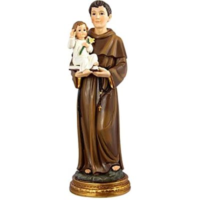DRW Figura San Antonio con niño Resina 40 cm DRW Figura San Antonio con niño Resina 40 cm