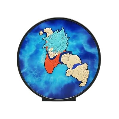 TEKNOFUN DRAGON BALL SUPER GOKU Super Saiyan Azul Decoración Iluminada 20 cm USB-C TEKNOFUN DRAGON BALL SUPER GOKU Super Saiyan Azul Decoración Iluminada 20 cm USB-C