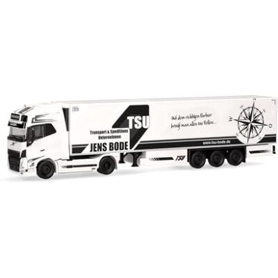 Herpa Modelo de camión Volvo FH GL. XL 2020 tráiler frigorífico TSU Bode (Mecklemburgo-Pomerania Occidental/Bützow), Miniatura a Escala 1:87, Pieza de colección, plástico Herpa Modelo de camión Volvo FH GL. XL 2020 tráiler frigorífico TSU Bode (Mecklemburgo-Pomerania Occidental/Bützow), Miniatura a Escala 1:87, Pieza de colección, plástico