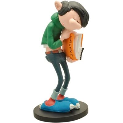 Plastoy Gaston Lagaffe Figurita Gaston con expediente urgente Resina 17 cm Plastoy Gaston Lagaffe Figurita Gaston con expediente urgente Resina 17 cm