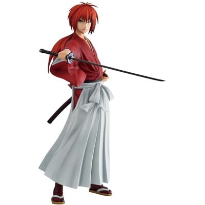 ICHIBANSHO FIGURE Ichibansho Figura de Accion Kenshin Himura Drawn Sword Ver. Rurouni Kenshin 24cm IS68904 Multicolor Figura Coleccionable Ideal para los Fanaticos del Anime. ICHIBANSHO FIGURE Ichibansho Figura de Accion Kenshin Himura Drawn Sword Ver. Rurouni Kenshin 24cm IS68904 Multicolor Figura Coleccionable Ideal para los Fanaticos del Anime.