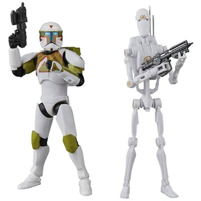 Hasbro Star Wars The Black Series Clone Commando & B1 Battle Droid Star Wars: Battlefront II Figuras de colección de 15 cm Hasbro Star Wars The Black Series Clone Commando & B1 Battle Droid Star Wars: Battlefront II Figuras de colección de 15 cm