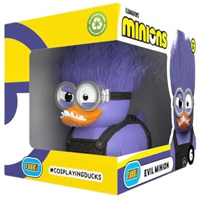 TUBBZ Caja Edición: Minions Purple Minion Figura Coleccionable de Pato de Goma Disfrazado TUBBZ Caja Edición: Minions Purple Minion Figura Coleccionable de Pato de Goma Disfrazado
