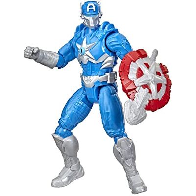 Marvel Avengers Mech Strike Monster Hunters Capitán América, Figura de acción a Escala de 15 cm, Juguetes para niños a Partir de 4 años Marvel Avengers Mech Strike Monster Hunters Capitán América, Figura de acción a Escala de 15 cm, Juguetes para niños a Partir de 4 años