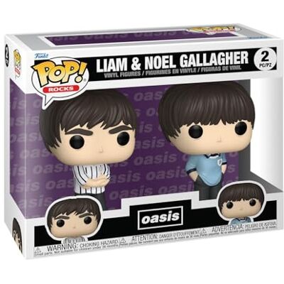 Funko Pop! Rocks: Oasis – Liam & Noel Gallagher 2 Pack Figura de Vinilo Coleccionable Idea de Regalo Mercancia Oficial Juguetes para Niños y Adultos Music Fans Funko Pop! Rocks: Oasis – Liam & Noel Gallagher 2 Pack Figura de Vinilo Coleccionable Idea de Regalo Mercancia Oficial Juguetes para Niños y Adultos Music Fans
