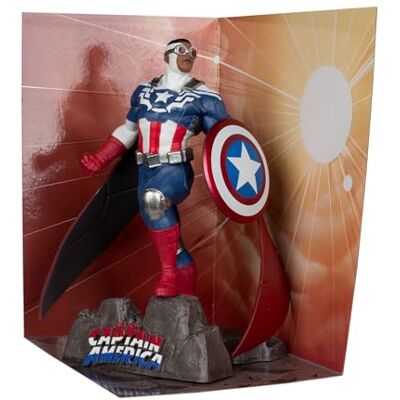 McFarlane Marvel Capitán América 1:10 Escala Coleccionable con Escena (Nuevo Capitán América #1) Juguetes McFarlane Marvel Capitán América 1:10 Escala Coleccionable con Escena (Nuevo Capitán América #1) Juguetes