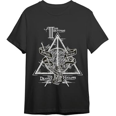 Comic Studio Harry Potter Camiseta Artículo Licenciado Oficial Las Reliquias De La Muerte Negro L Comic Studio Harry Potter Camiseta Artículo Licenciado Oficial Las Reliquias De La Muerte Negro L