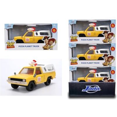 Jada Toys Disney Pixar Toy Story Pizza Planet Truck 1:32 (13,5 cm), Coche Metálico Die Cast con Puertas Abatibles, Vehículo Coleccionable Oficial, Juguete para Niños y Fans +8 Años () Jada Toys Disney Pixar Toy Story Pizza Planet Truck 1:32 (13,5 cm), Coche Metálico Die Cast con Puertas Abatibles, Vehículo Coleccionable Oficial, Juguete para Niños y Fans +8 Años ()