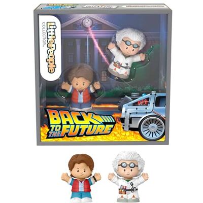 Little People COLLECTOR Regreso al Futuro Conjunto de edición Especial para Adultos y Fans, Incluye 2 Figuras y una Caja Decorativa, Little People COLLECTOR Regreso al Futuro Conjunto de edición Especial para Adultos y Fans, Incluye 2 Figuras y una Caja Decorativa,