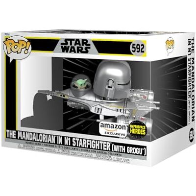 Funko Pop! Ride Super Deluxe: Star Wars: The Mandalorian Mando and Grogu (The Child, Baby Yoda) In N1 Exclusiva Amazon Figura de Vinilo Coleccionable Idea de Regalo- Mercancia Oficial Funko Pop! Ride Super Deluxe: Star Wars: The Mandalorian Mando and Grogu (The Child, Baby Yoda) In N1 Exclusiva Amazon Figura de Vinilo Coleccionable Idea de Regalo- Mercancia Oficial