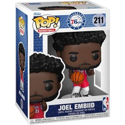 Funko Pop! NBA: 76ers Joel Embiid NBA Players Figura de Vinilo Coleccionable Idea de Regalo Mercancia Oficial Juguetes para Niños y Adultos Sports Fans Muñeco para Coleccionistas Funko Pop! NBA: 76ers Joel Embiid NBA Players Figura de Vinilo Coleccionable Idea de Regalo Mercancia Oficial Juguetes para Niños y Adultos Sports Fans Muñeco para Coleccionistas