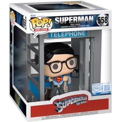 Funko Pop! Deluxe: DC Comics Superman with Booth- Exclusiva Amazon Figura de Vinilo Coleccionable Idea de Regalo Mercancia Oficial Juguetes para Niños y Adultos Movies Fans Funko Pop! Deluxe: DC Comics Superman with Booth- Exclusiva Amazon Figura de Vinilo Coleccionable Idea de Regalo Mercancia Oficial Juguetes para Niños y Adultos Movies Fans