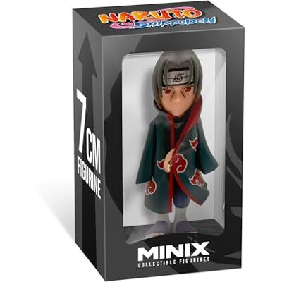 MINIX Anime Mini Format Naruto Itachi Uchiwa Figura Coleccionable de 7 cm MINIX Anime Mini Format Naruto Itachi Uchiwa Figura Coleccionable de 7 cm