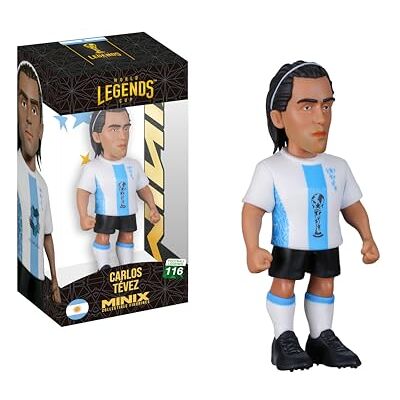 MINIX Football Legends Campeonato Mundial de Leyendas #116 Argentina Tevez Figura Coleccionable de 12 cm MINIX Football Legends Campeonato Mundial de Leyendas #116 Argentina Tevez Figura Coleccionable de 12 cm