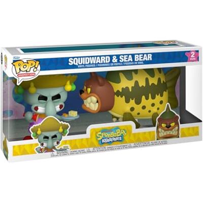 Funko Pop! Animation: Spongebob Squarepants- Squidward & Sea Bear 2 Pack Figura de Vinilo Coleccionable Idea de Regalo Mercancía Oficial Juguetes para niños y Adultos Funko Pop! Animation: Spongebob Squarepants- Squidward & Sea Bear 2 Pack Figura de Vinilo Coleccionable Idea de Regalo Mercancía Oficial Juguetes para niños y Adultos