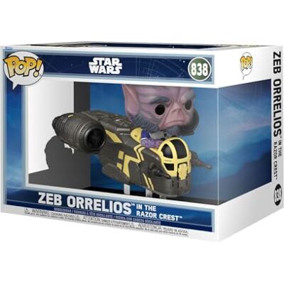 Funko Pop! Rides Deluxe: Star Wars The Mandalorian and Grogu Zeb Orrelios in The Razor Crest Figura de Vinilo Coleccionable Idea de Regalo Mercancía Oficial Juguetes para niños y Adultos Funko Pop! Rides Deluxe: Star Wars The Mandalorian and Grogu Zeb Orrelios in The Razor Crest Figura de Vinilo Coleccionable Idea de Regalo Mercancía Oficial Juguetes para niños y Adultos
