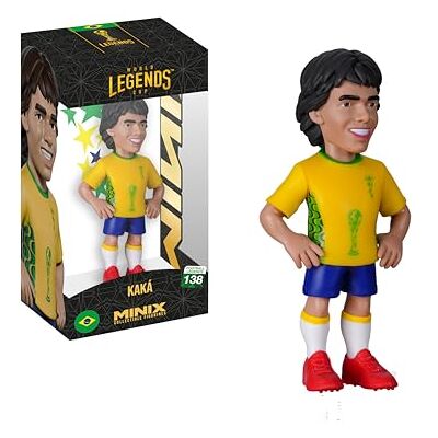 MINIX Football Legends Campeonato Mundial de Leyendas #138 Brasil Kaká Figura Coleccionable de 12 cm MINIX Football Legends Campeonato Mundial de Leyendas #138 Brasil Kaká Figura Coleccionable de 12 cm