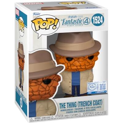 Funko Pop! Marvel: Los 4 Fantásticos 2025 The Thing (Trench Coat) Exclusiva Amazon Figura de Vinilo Coleccionable Idea de Regalo Mercancia Oficial Juguetes para Niños y Adultos Funko Pop! Marvel: Los 4 Fantásticos 2025 The Thing (Trench Coat) Exclusiva Amazon Figura de Vinilo Coleccionable Idea de Regalo Mercancia Oficial Juguetes para Niños y Adultos