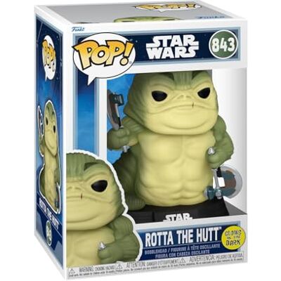 Funko Pop! Star Wars: The Mandalorian and Grogu Rotta The Hutt Figura de Vinilo Coleccionable Idea de Regalo Mercancía Oficial Juguetes para niños y Adultos Funko Pop! Star Wars: The Mandalorian and Grogu Rotta The Hutt Figura de Vinilo Coleccionable Idea de Regalo Mercancía Oficial Juguetes para niños y Adultos