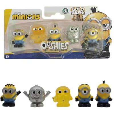 Giochi Preziosi Ooshies Minions Collectibles Paquete de 5 Adornos para lápices – Chance of Rare Limited Edition Gold Collector Pack – Mini Figuras para niños a Partir de 5 años, Accesorios Escolares, Rellenos de Giochi Preziosi Ooshies Minions Collectibles Paquete de 5 Adornos para lápices – Chance of Rare Limited Edition Gold Collector Pack – Mini Figuras para niños a Partir de 5 años, Accesorios Escolares, Rellenos de