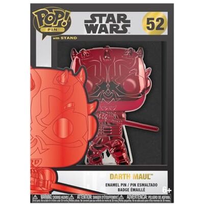 Funko Large Pop! Enamel Pin Star Wars: Darth Maul- Pins de Esmalte Broche Coleccionable para Mochilas Y Bolsos Idea de Regalo Mercancia Oficial Star Wars Fans Funko Large Pop! Enamel Pin Star Wars: Darth Maul- Pins de Esmalte Broche Coleccionable para Mochilas Y Bolsos Idea de Regalo Mercancia Oficial Star Wars Fans