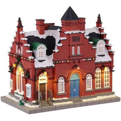 Lemax Norman Rockwell Lighted Buildings: Town Offices 1884 Lemax Norman Rockwell Lighted Buildings: Town Offices 1884