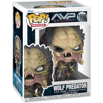 Funko Pop! Movies: Aliens vs. Predator Requiem Wolf Predator 1 in 6 Chance of Receiving The Rare Chase Variant Styles May Vary Figura de Vinilo Coleccionable Idea de Regalo Funko Pop! Movies: Aliens vs. Predator Requiem Wolf Predator 1 in 6 Chance of Receiving The Rare Chase Variant Styles May Vary Figura de Vinilo Coleccionable Idea de Regalo