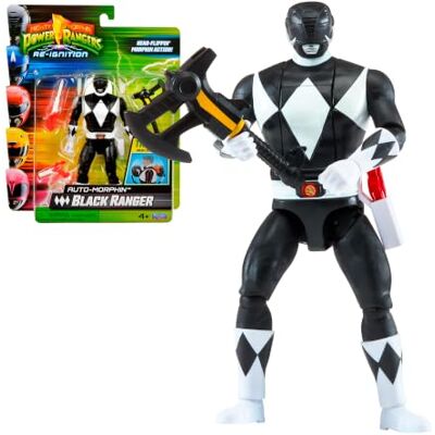 Bizak Power Rangers Figura Auto-Morphin Negro +4 Años () Bizak Power Rangers Figura Auto-Morphin Negro +4 Años ()