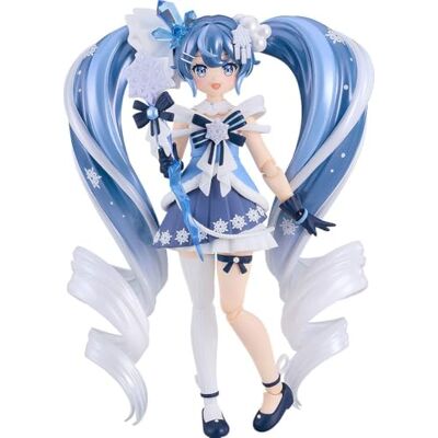 Good Smile Company Character Vocal Series 01: Hatsune Miku Figma Figura de acción Snow Miku: Crystal Snow Ver. 13 cm Good Smile Company Character Vocal Series 01: Hatsune Miku Figma Figura de acción Snow Miku: Crystal Snow Ver. 13 cm