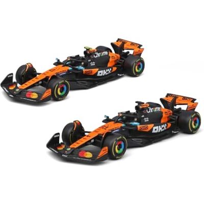 Bburago 1:43 Scale McLaren MCL39 F1 2025 – Lando Norris & Oscar Piastri Team Championship Dos Pack Juego de fundición Oficial McLaren con Licencia Oficial de McLaren Juego de colección 2025 Bburago 1:43 Scale McLaren MCL39 F1 2025 – Lando Norris & Oscar Piastri Team Championship Dos Pack Juego de fundición Oficial McLaren con Licencia Oficial de McLaren Juego de colección 2025
