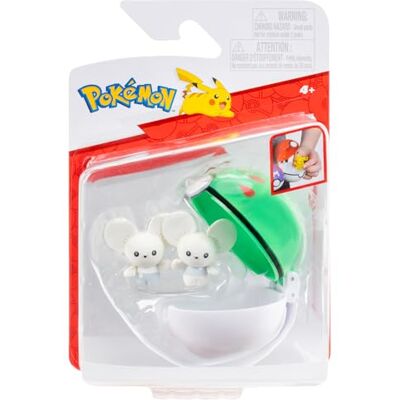 Pokémon Clip and Go Poké Ball Pelota Oficial de Poké Ball con Figura móvil de 5 cm Pokémon Clip and Go Poké Ball Pelota Oficial de Poké Ball con Figura móvil de 5 cm