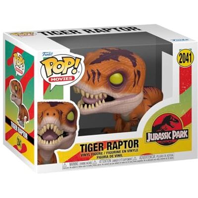 Funko Pop! Movies: Jurassic Park Tiger Raptor Figura de Vinilo Coleccionable Idea de Regalo Mercancía Oficial Juguetes para niños y Adultos Figura Modelo para coleccionistas y exhibición Funko Pop! Movies: Jurassic Park Tiger Raptor Figura de Vinilo Coleccionable Idea de Regalo Mercancía Oficial Juguetes para niños y Adultos Figura Modelo para coleccionistas y exhibición