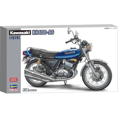 Hasegawa -1/12 Kawasaki Kh400-A6 Escala 1:12 Hasegawa -1/12 Kawasaki Kh400-A6 Escala 1:12