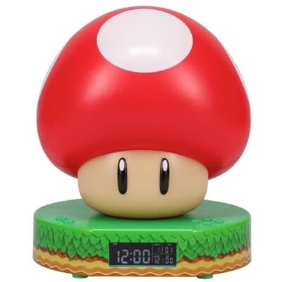 Paladone Reloj Alarma Digital de Seta Super Mario Bross con Sonido Power Up, Merchandising con Licencia Oficial de Nintendo Paladone Reloj Alarma Digital de Seta Super Mario Bross con Sonido Power Up, Merchandising con Licencia Oficial de Nintendo