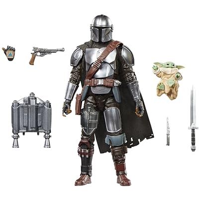 Star Wars The Black Series, El Mandaloriano y Grogu, The Mandalorian & Grogu, Figura Deluxe Coleccionable de 15 cm para Regalar Star Wars The Black Series, El Mandaloriano y Grogu, The Mandalorian & Grogu, Figura Deluxe Coleccionable de 15 cm para Regalar