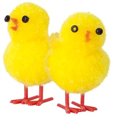Rubies Pollo Amarillo Algodón Pascua, 4 centímetros, Paquete de 36 Unidades, Decoración Pascua, Figura Pollitos, La Mona Rubies Pollo Amarillo Algodón Pascua, 4 centímetros, Paquete de 36 Unidades, Decoración Pascua, Figura Pollitos, La Mona