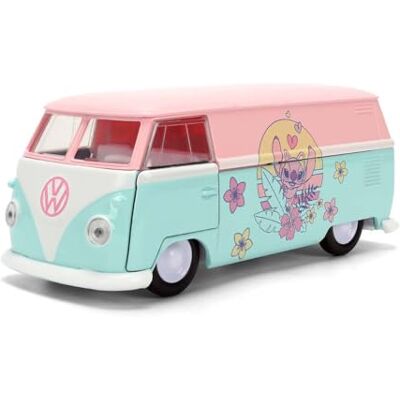 Jada Toys Stitch Auto VW Bus 1961 en diseño de ángel (13,5 cm) Volkswagen Modelo de Coche de Metal con Puertas para Abrir, Juguete Disney para Lilo y Stitch para Fans y niños a Partir de 8 años Jada Toys Stitch Auto VW Bus 1961 en diseño de ángel (13,5 cm) Volkswagen Modelo de Coche de Metal con Puertas para Abrir, Juguete Disney para Lilo y Stitch para Fans y niños a Partir de 8 años