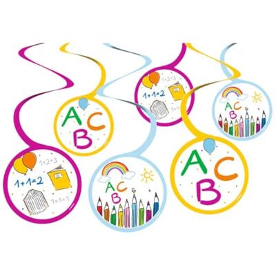 amscan Espiral Decorativa, Multicolor, 60 cm amscan Espiral Decorativa, Multicolor, 60 cm