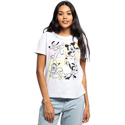 Camiseta gráfica de Disney Mickey Mouse y amigos de los 90 - Camiseta Camiseta gráfica de Disney Mickey Mouse y amigos de los 90 - Camiseta