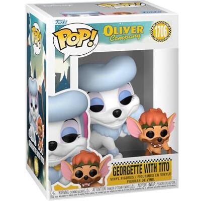 Funko Pop! & Buddy: Oliver and Company Georgette with Tito Figura de Vinilo Coleccionable Idea de Regalo Mercancía Oficial Juguetes para niños y Adultos Figura Modelo para coleccionistas Funko Pop! & Buddy: Oliver and Company Georgette with Tito Figura de Vinilo Coleccionable Idea de Regalo Mercancía Oficial Juguetes para niños y Adultos Figura Modelo para coleccionistas