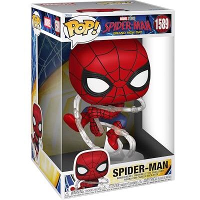 Funko POP! Jumbo: Marvel Spider-Man Brand New Day Spider-Man Figura de vinilo coleccionable Idea de regalo Mercancía oficial Juguetes para niños y adultos Funko POP! Jumbo: Marvel Spider-Man Brand New Day Spider-Man Figura de vinilo coleccionable Idea de regalo Mercancía oficial Juguetes para niños y adultos