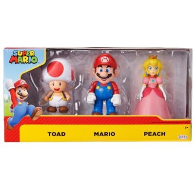 Super Mario Nintendo 3er Pack Mario & Friends, 10 cm Super Mario Nintendo 3er Pack Mario & Friends, 10 cm