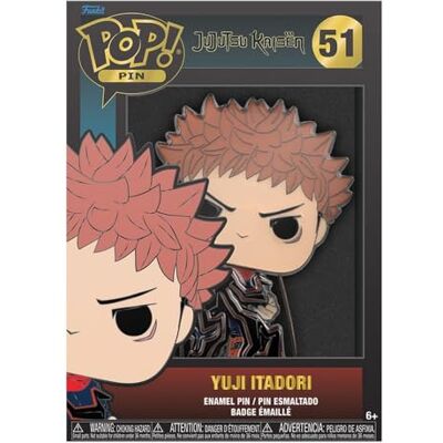 Funko Loungefly POP! Large Enamel Pin ANIME: Jujutsu Kaisen Yuji Itadori Chase GROUP SKU Pins de Esmalte- Broche Coleccionable para Mochilas Y Bolsos Idea de Regalo- Mercancia Oficial Funko Loungefly POP! Large Enamel Pin ANIME: Jujutsu Kaisen Yuji Itadori Chase GROUP SKU Pins de Esmalte- Broche Coleccionable para Mochilas Y Bolsos Idea de Regalo- Mercancia Oficial