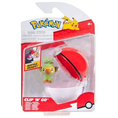 Pokémon Clip 'N' Go Grookey y Poké Ball – Incluye Figura de Batalla de 2 Pulgadas y Accesorio de Poké Ball Pokémon Clip 'N' Go Grookey y Poké Ball – Incluye Figura de Batalla de 2 Pulgadas y Accesorio de Poké Ball