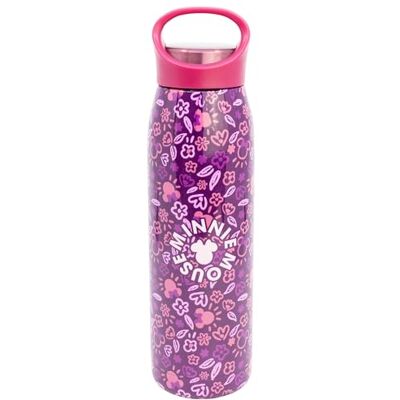 Stor Botella de Agua Minnie Mouse de Acero Inoxidable 665ml con Tapa Antiderrames y Asa para Transporte Cómodo Stor Botella de Agua Minnie Mouse de Acero Inoxidable 665ml con Tapa Antiderrames y Asa para Transporte Cómodo