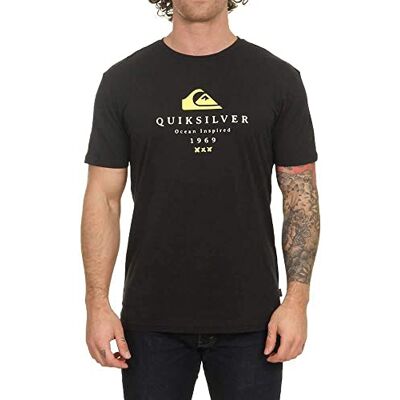 Quiksilver First Fire Camiseta para Adulto, Negro(Multicolor), M Quiksilver First Fire Camiseta para Adulto, Negro(Multicolor), M