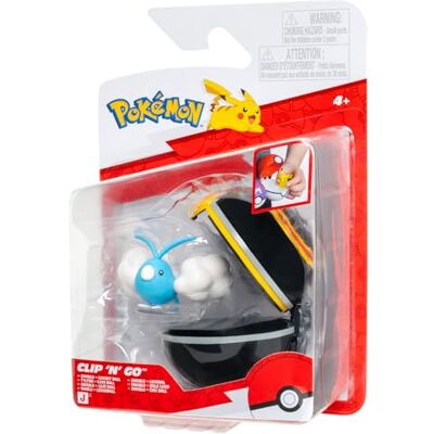 Pokémon Clip 'N' Go Poké Ball Wablu y Pelota de Lujo Oficial Poké Ball con Figura móvil de 5 cm Pokémon Clip 'N' Go Poké Ball Wablu y Pelota de Lujo Oficial Poké Ball con Figura móvil de 5 cm
